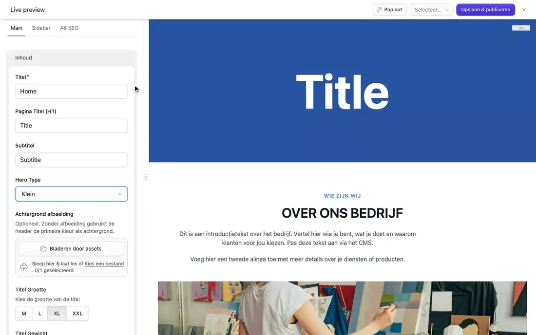 Iets veranderen? Dat doe je zelf, in een minuut.